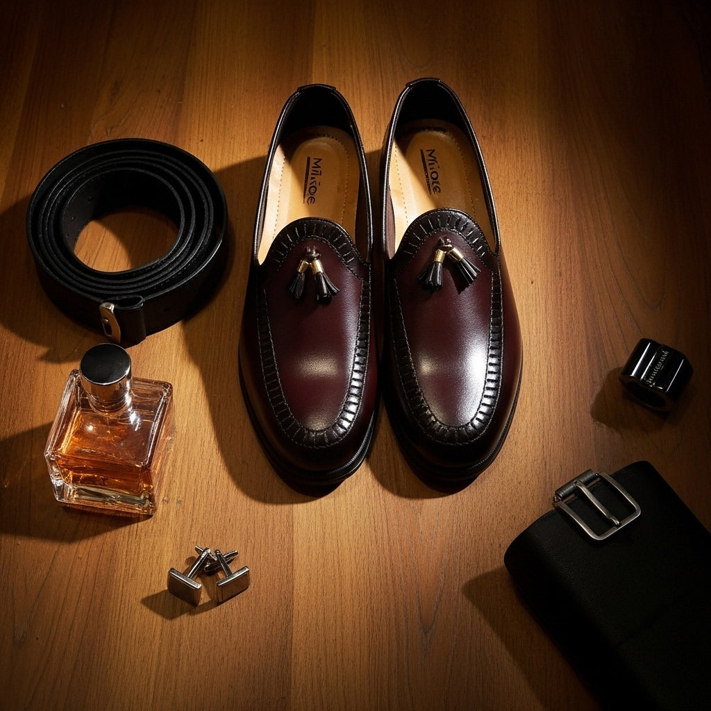 Pure Hand Made Leather Loafer With Comfortable Rubber Sole