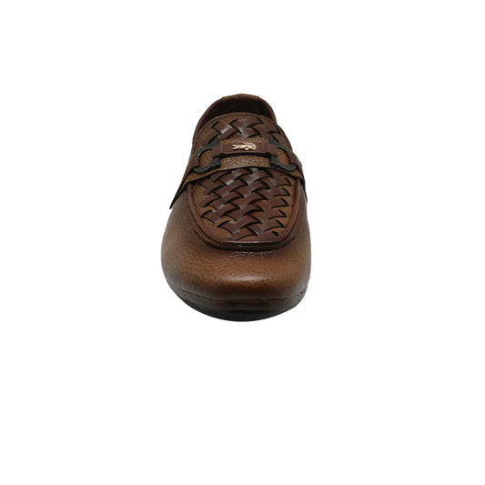 Brown Handmade loafers.